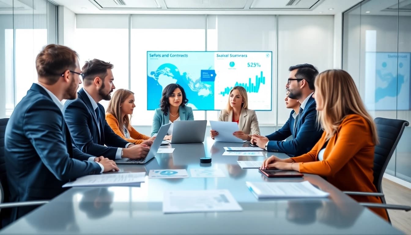 Engage in Federal and State contracts discussions during a professional consultation meeting.
