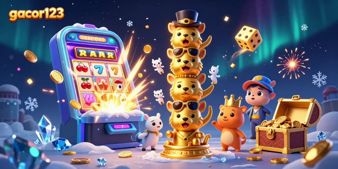Experience jackpot excitement with gacor123's colorful casino world of slots and treasures.