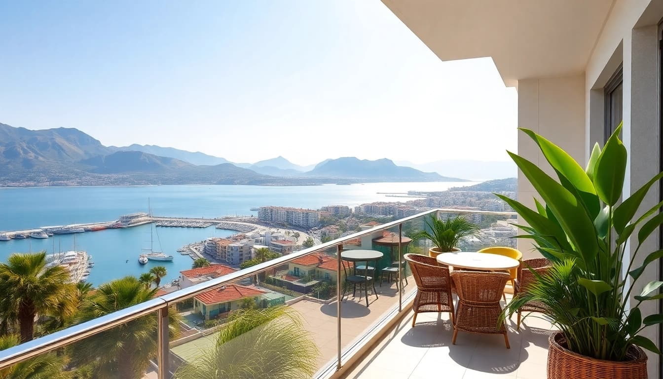 Explore a luxurious apartment for rent in Alanya, Turkey with stunning sea views and modern amenities.