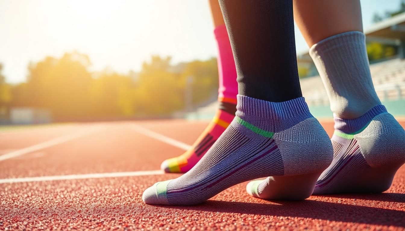 Explore high-performance running socks designed for durability and comfort.