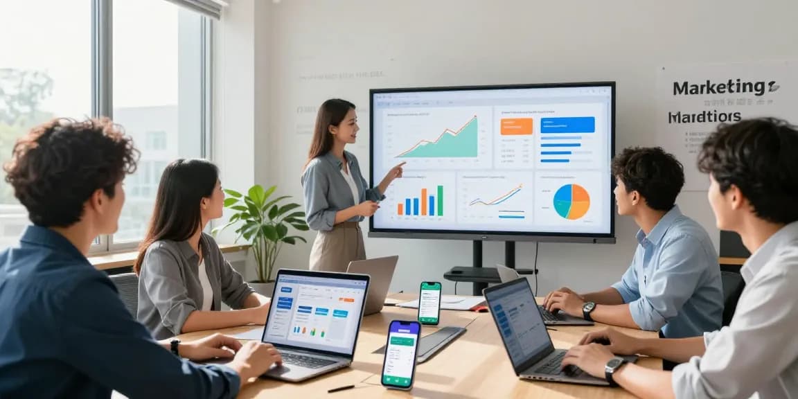 Buy app installs with effective strategies in a dynamic office setting, showcasing app marketing success.