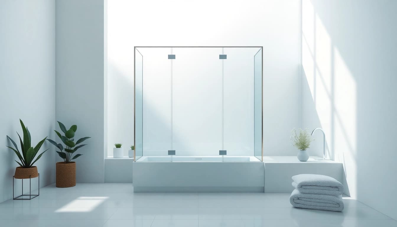 Erleben Sie die sonni Duschkabine 80x80 in einem modernen Badezimmer-Design mit eleganten Linien.