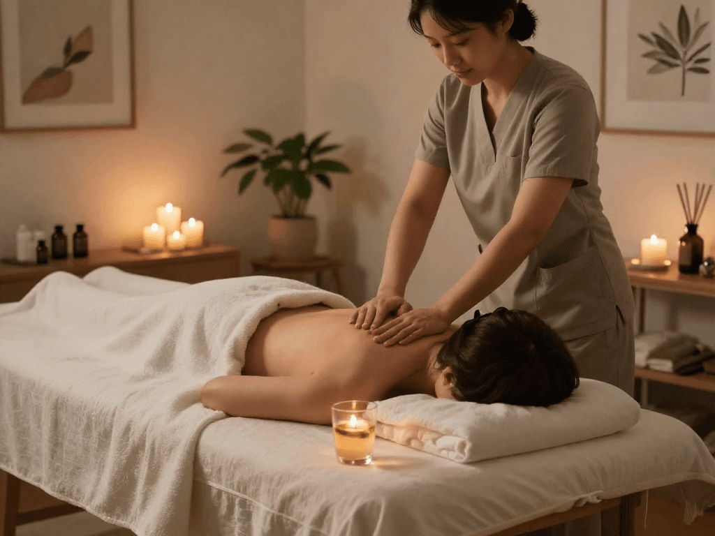 Experience soothing 인천출장안마 massage in a tranquil home setting for relaxation.