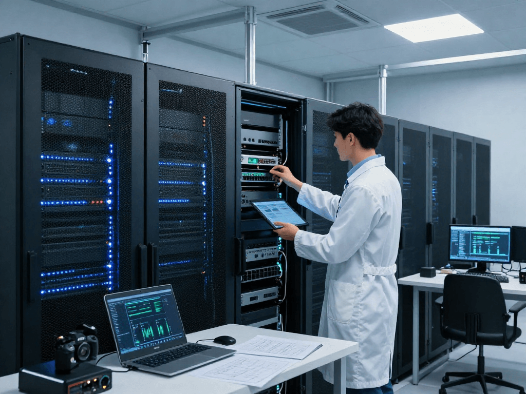 ROKOK88's advanced server infrastructure showcasing high performance and reliability in a professional data center.