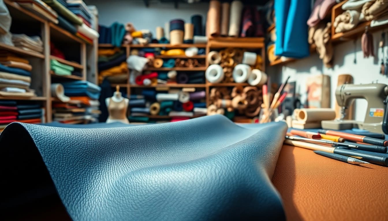 Kunst leer met levendige kleuren en texturen, ideaal voor creatieve projecten.