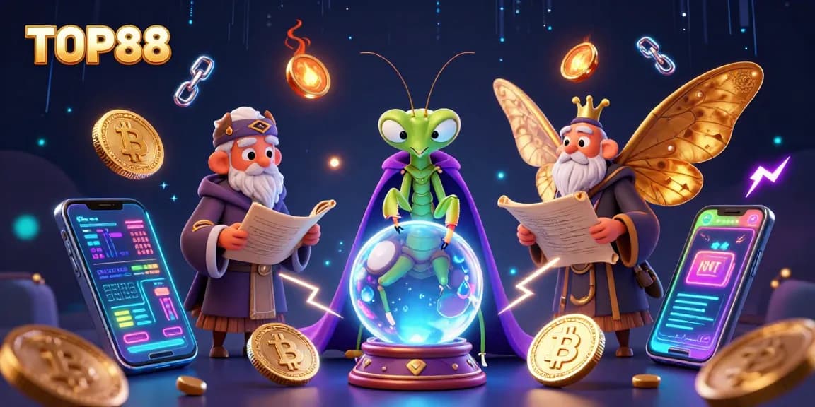 Join TOP88's thrilling journey through a vibrant casino world with mystical elements and crypto delights