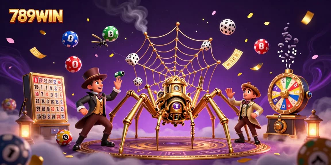 Win big at 789WIN with an engaging 3D casino illustration showcasing excitement and dynamic game elements.