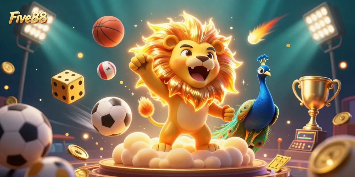 Experience exciting winnings with Five88 in a vibrant casino world filled with dynamic sports elements.