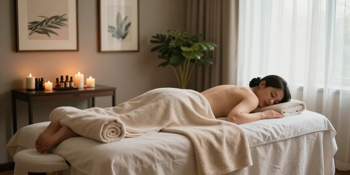천안OP 서비스를 제공하는 고급스러운 마사지 공간의 편안한 분위기