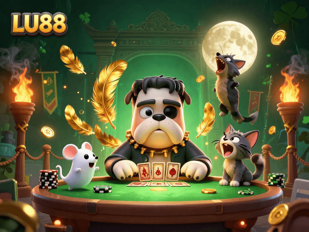 Join the excitement with LU88 at a haunted casino, where monsters deal cards and adventure awaits.