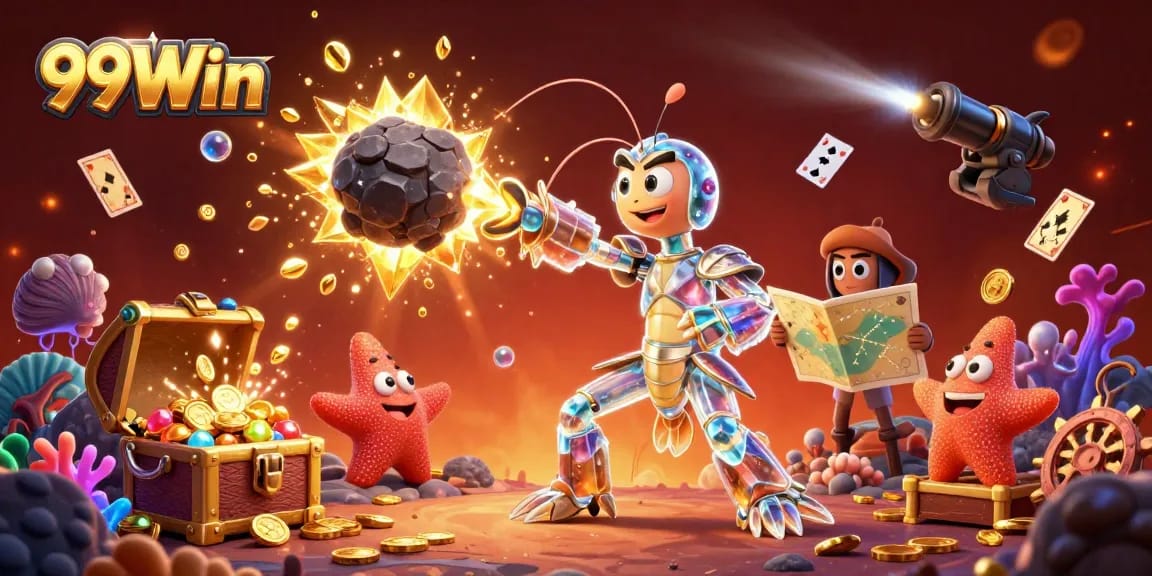Engage in thrilling gameplay at 99Win, where fortune meets cosmic adventure in an exciting casino world.