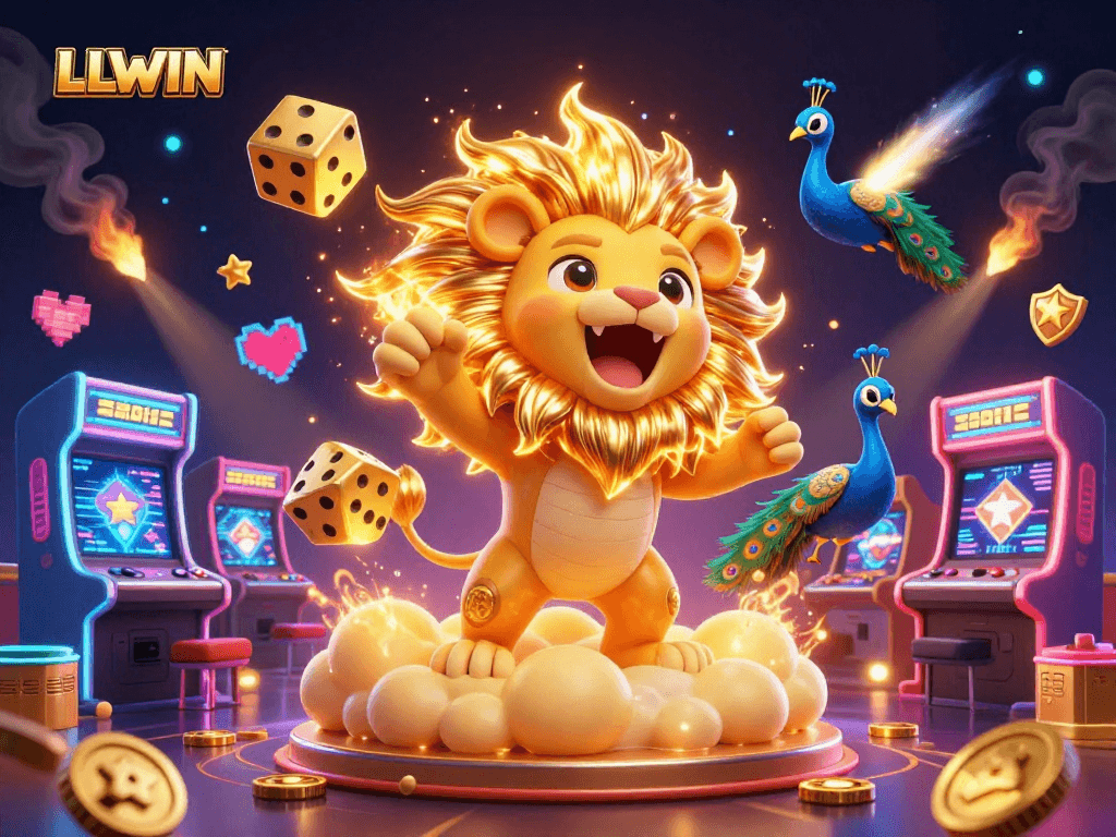 Experience thrilling fun at LLWIN with dynamic casino gaming elements and vibrant characters.