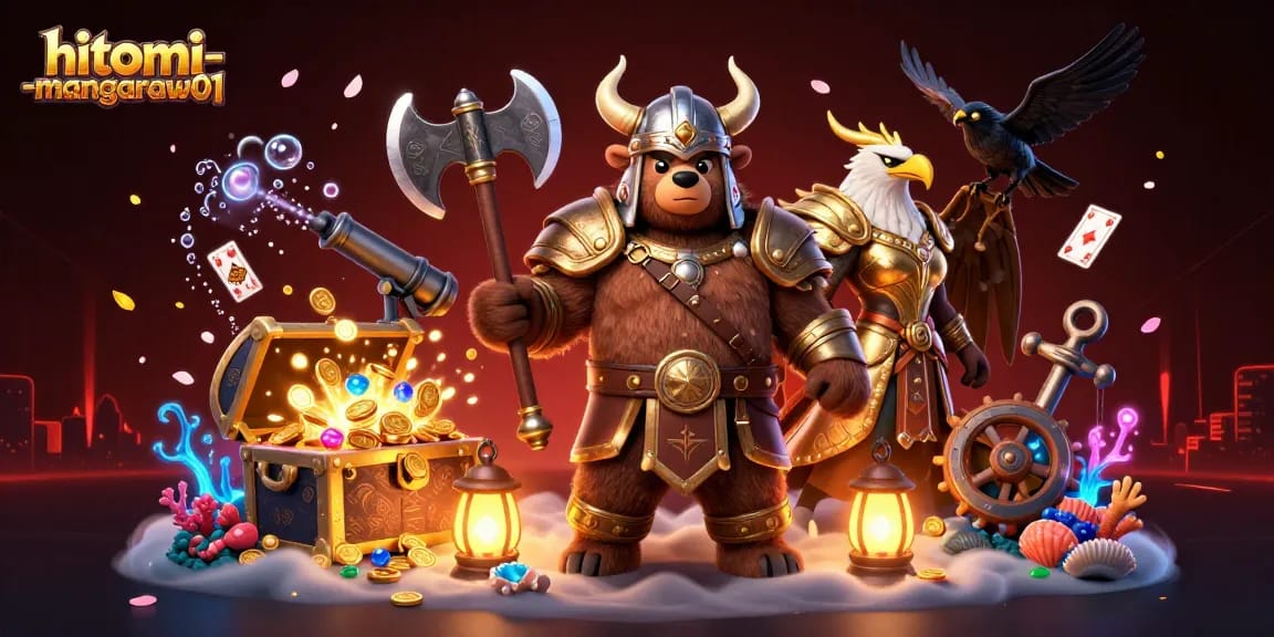 Experience the thrilling underworld of hitomi-mangaraw01 casino-themed adventure with dynamic treasure bursts and vibrant characters.