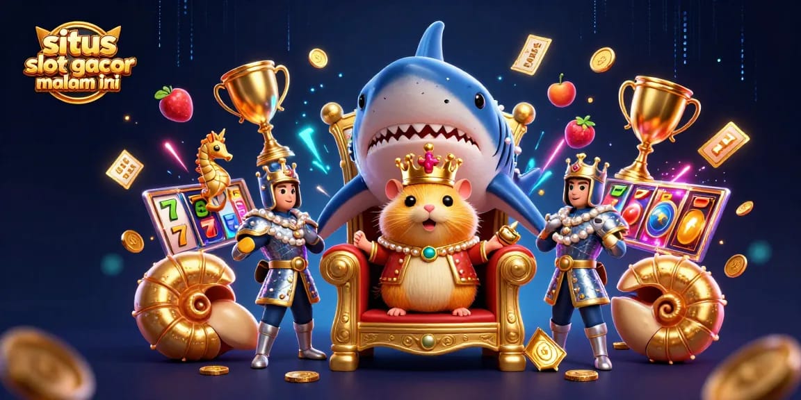 Mainkan situs slot gacor malam ini dengan royalti hamster dan elemen permainan yang menggugah semangat.