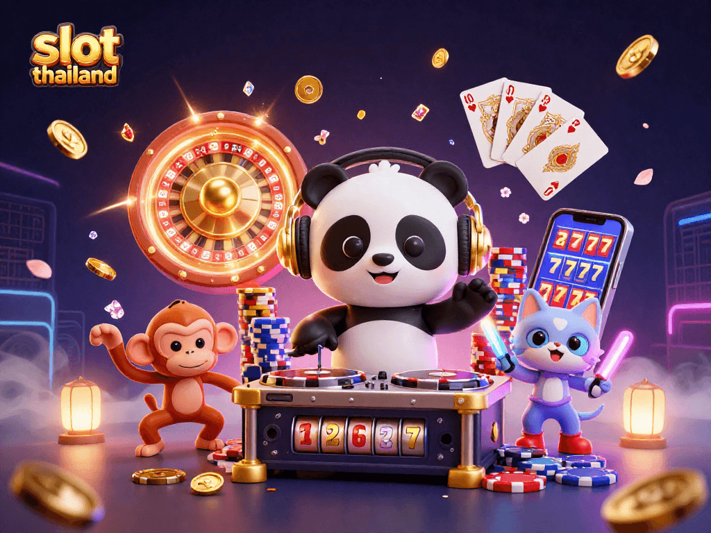 Experience thrilling slot action with captivating characters in this slot thailand illustration.