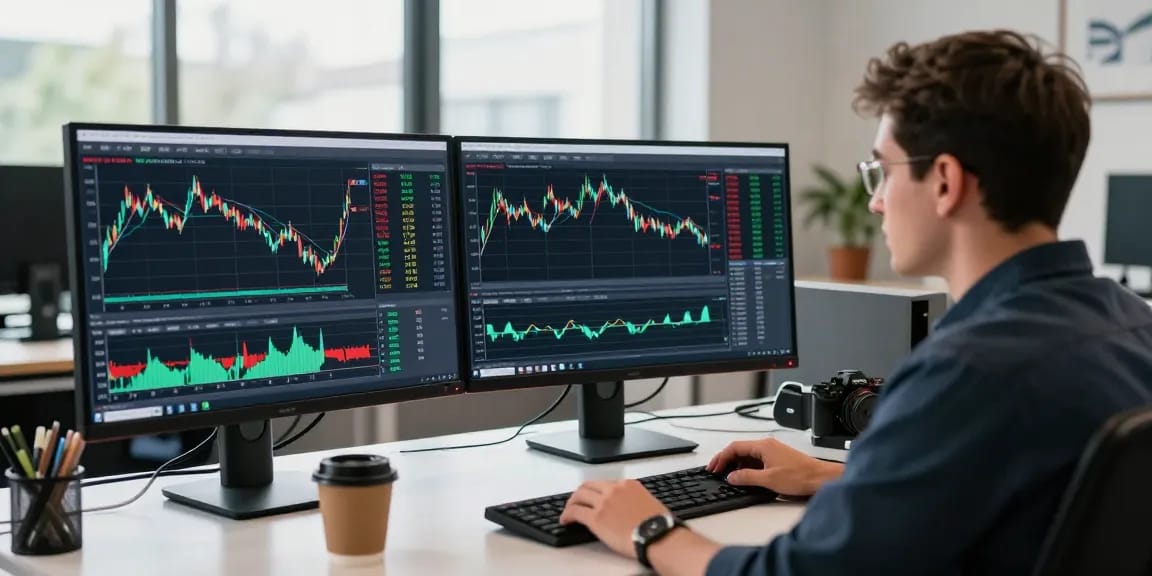 MetaTrader 4 trading environment with charts and data analysis