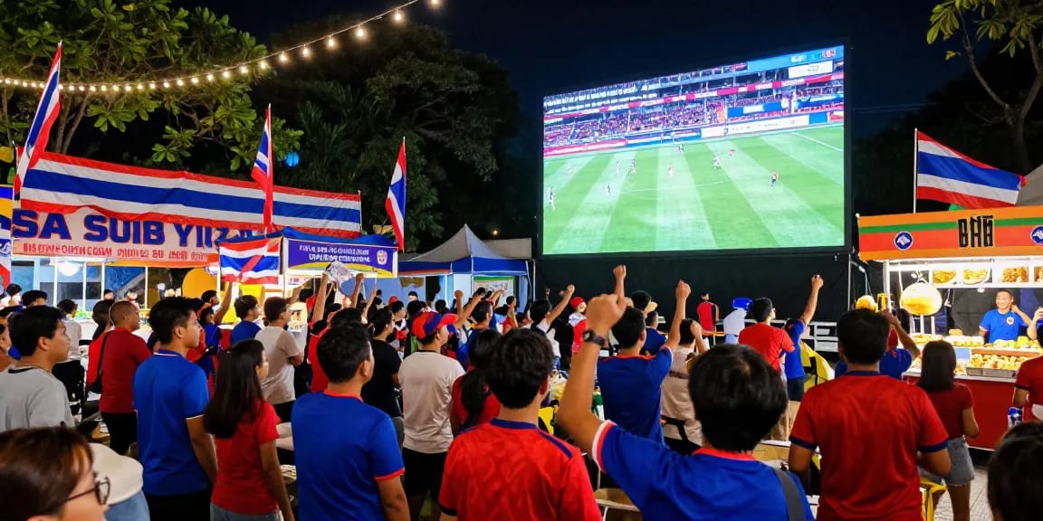 แฟนบอลชาวไทยติดตามการแข่งขันฟุตบอลโลกนัดชิง แทงบอลโลกนัดชิง อย่างใกล้ชิดในบรรยากาศที่เต็มไปด้วยความตื่นเต้น