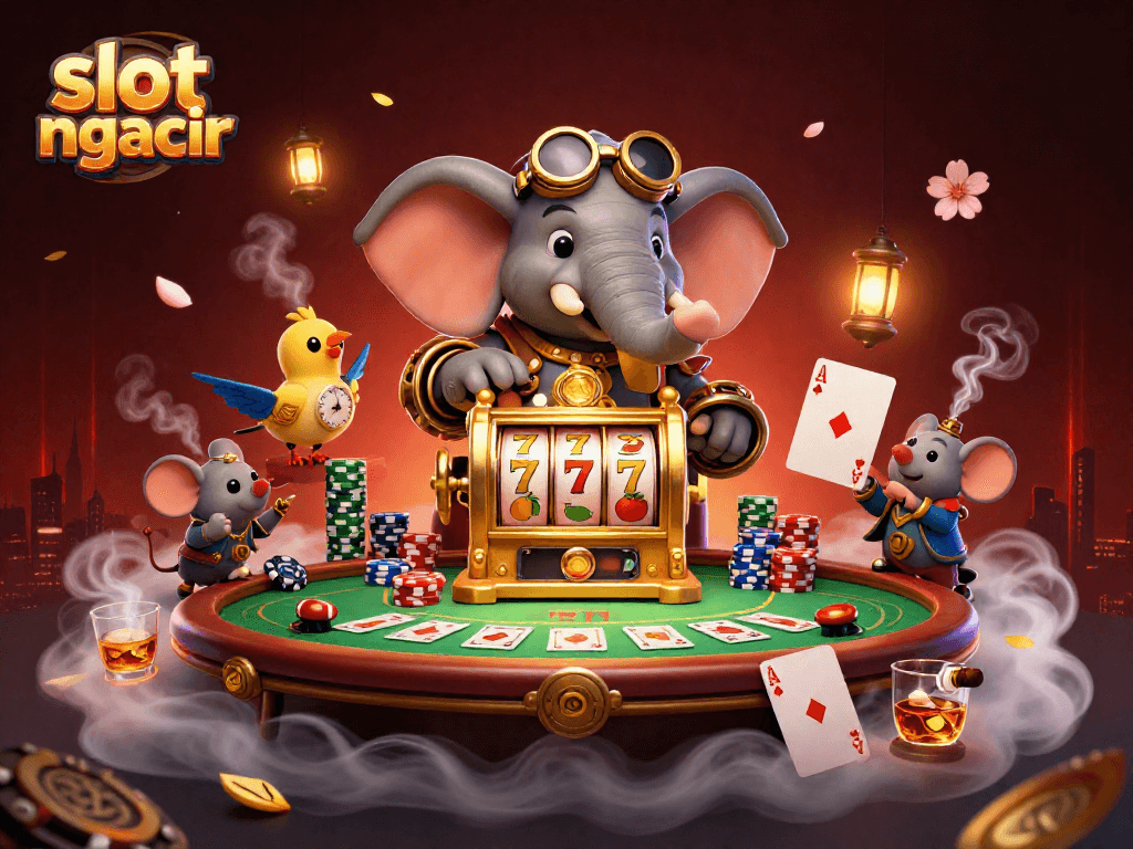 Memenangkan slot ngacir dengan penggambaran ilustrasi 3D penuh warna dari karakter kasino.