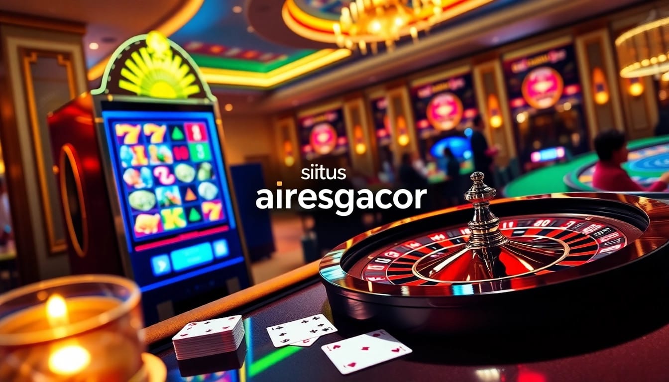 Players enjoying games on situs aresgacor with engaging slots and table games.