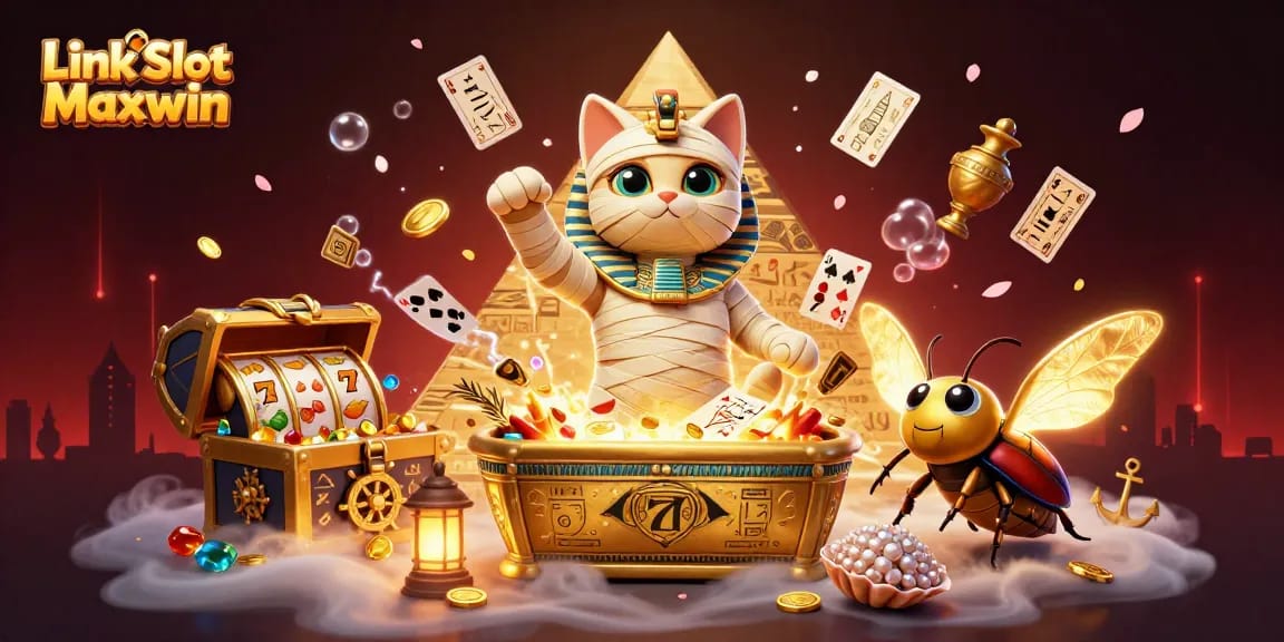 Menangkan jackpot dengan Link Slot Maxwin di kasino bertema Mesir yang penuh aksi dan kekayaan.