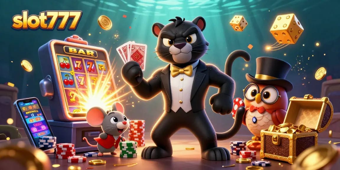 Menangkan slot777 dengan gaya, lihat kartunya dimainkan oleh panther dan teman lucunya.