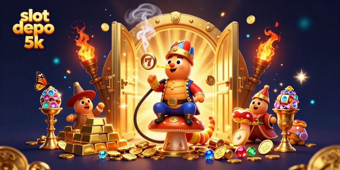 Experience an interactive slot depo 5k casino moment with vibrant characters and dynamic symbols.