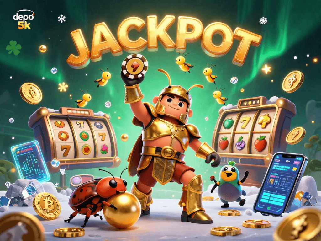 Experience big wins with depo 5k as the beetle champions celebrate their jackpot victory.