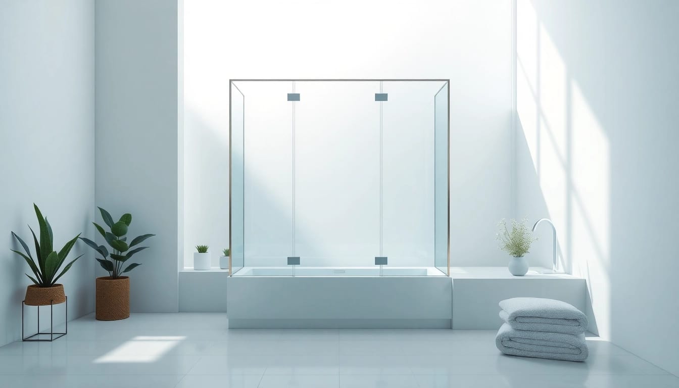 Erleben Sie die sonni Duschkabine 80x80 in einem modernen Badezimmer-Design mit eleganten Linien.