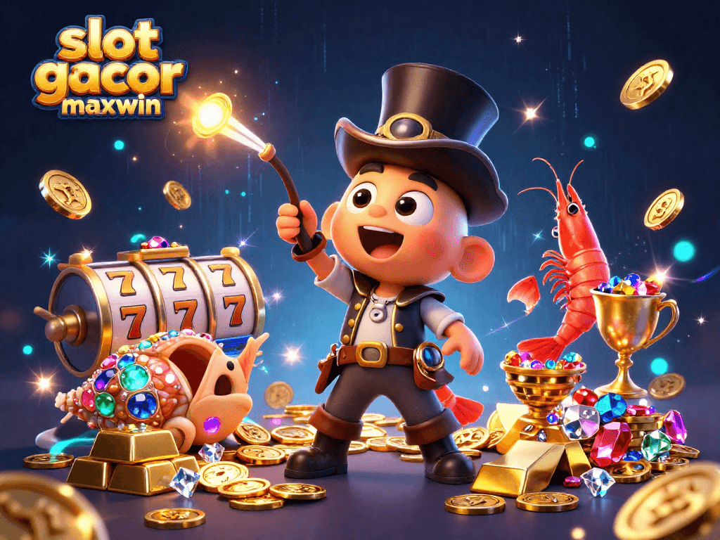 Engage in thrilling gameplay with slot gacor maxwin as a deep-sea anglerfish and pirate shrimp welcome gold!