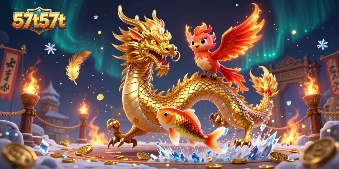 Ative a sorte em 57t57t com dragão dourado em um cassino virtual cheio de emoção.