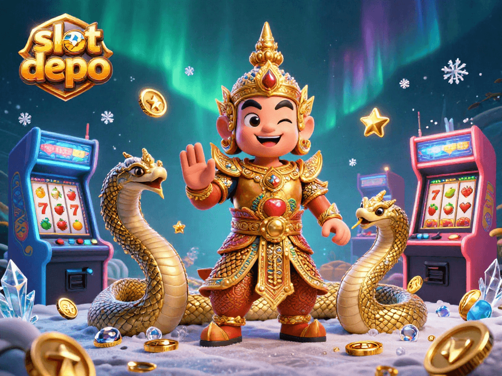 Experience thrilling gameplay with slot depo 5k showcasing vibrant slot reels and shimmering jewels.