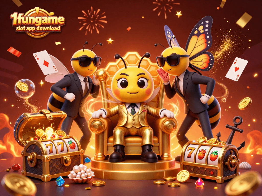 Experience exciting gameplay with the 1fungame slot app download amidst a vibrant casino scene.