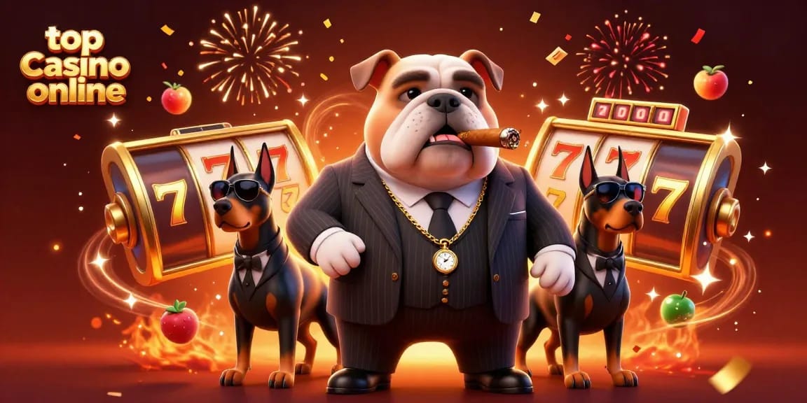 Joacă la top casino online cu simboluri de fortune, jackpoturi și un câine mafiot!