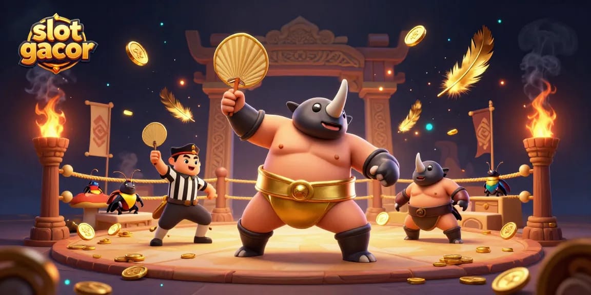 Menangkan slot gacor dengan karakter berjudi menarik dan koin berterbangan di arena permainan