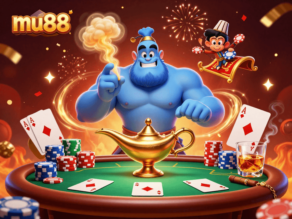 Engage with the vibrant mu88 casino experience featuring magical characters and poker excitement.