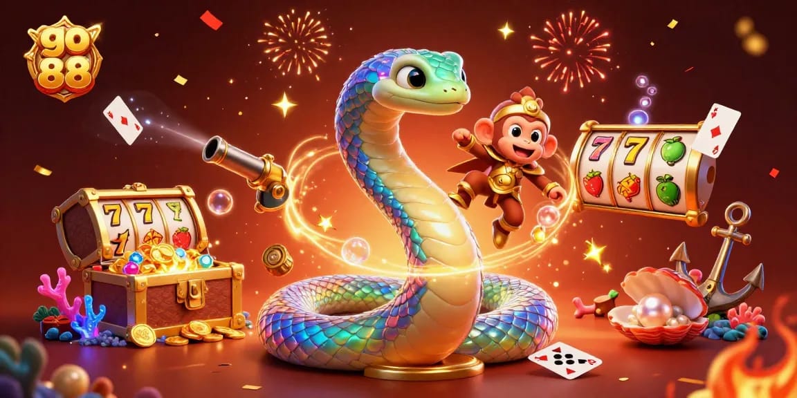 Experience the excitement at go 88 with vibrant animated characters and casino elements.