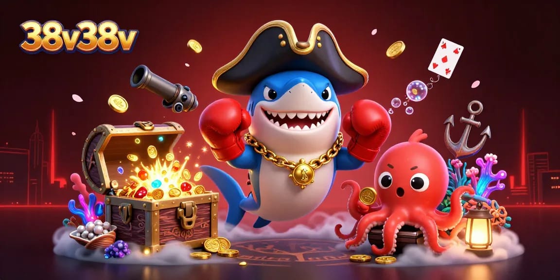 Engage in thrilling gameplay with 38v38v at a vibrant underwater casino adventure.