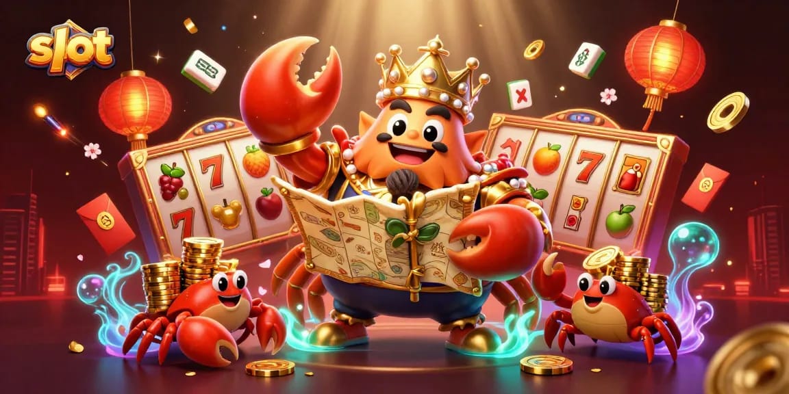 Engage with vibrant slot games featuring golden crab emperor and dazzling casino elements