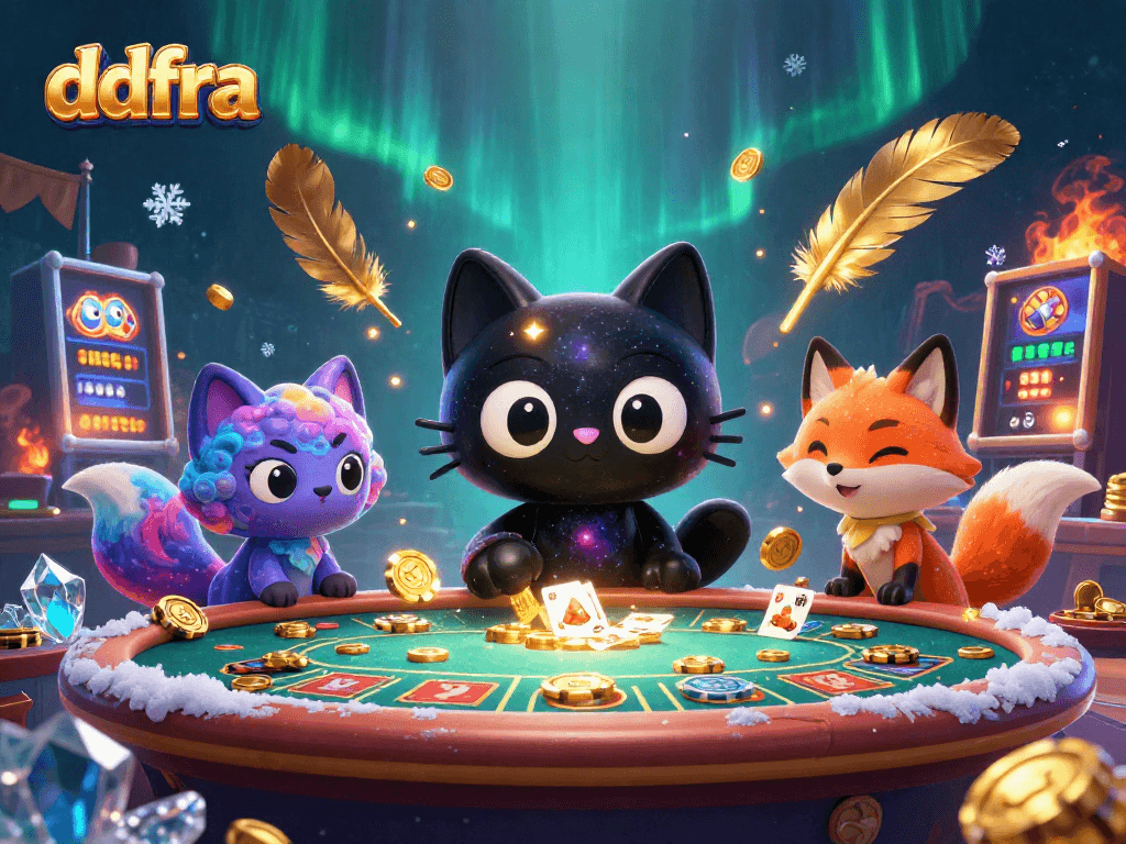 Experience thrilling gameplay at ddfra's online slots with vibrant cosmic characters and captivating elements.