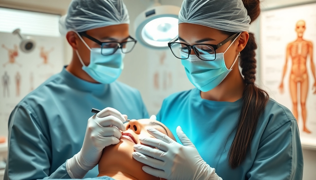 Erfahrene Fachkraft in Plastische Chirurgie Hamburg, die ästhetische Operationen durchführt.