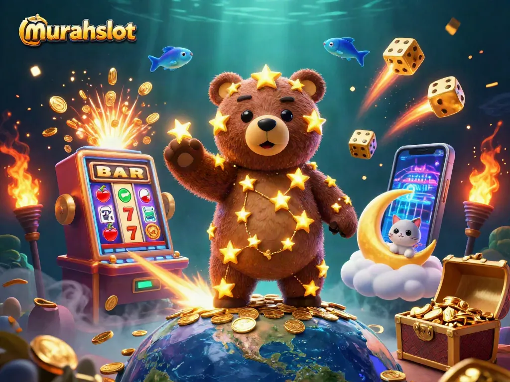 Menangkan jackpot di murahslot dengan mesin slot 3D indah yang meledak dengan koin dan cahaya!