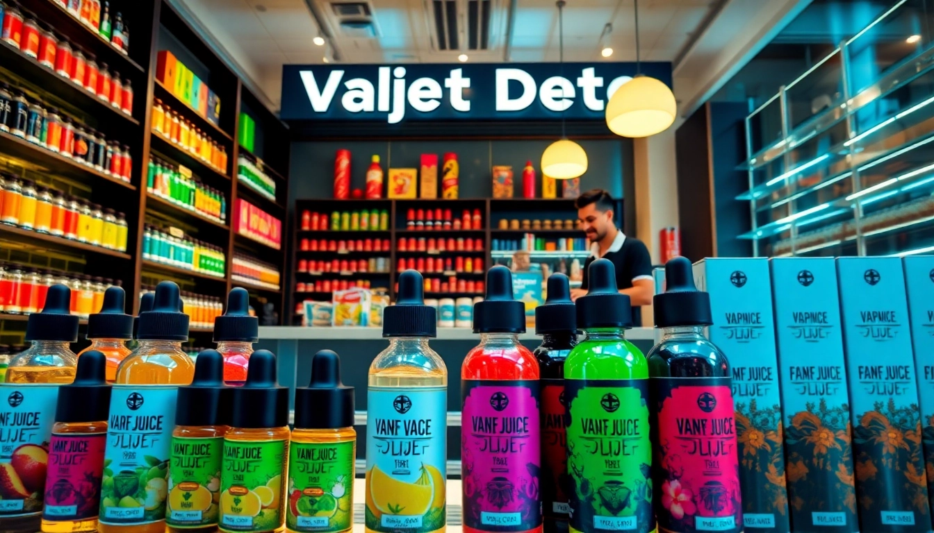 Browse premium flavors at vape juice depot with bright displays and friendly staff.