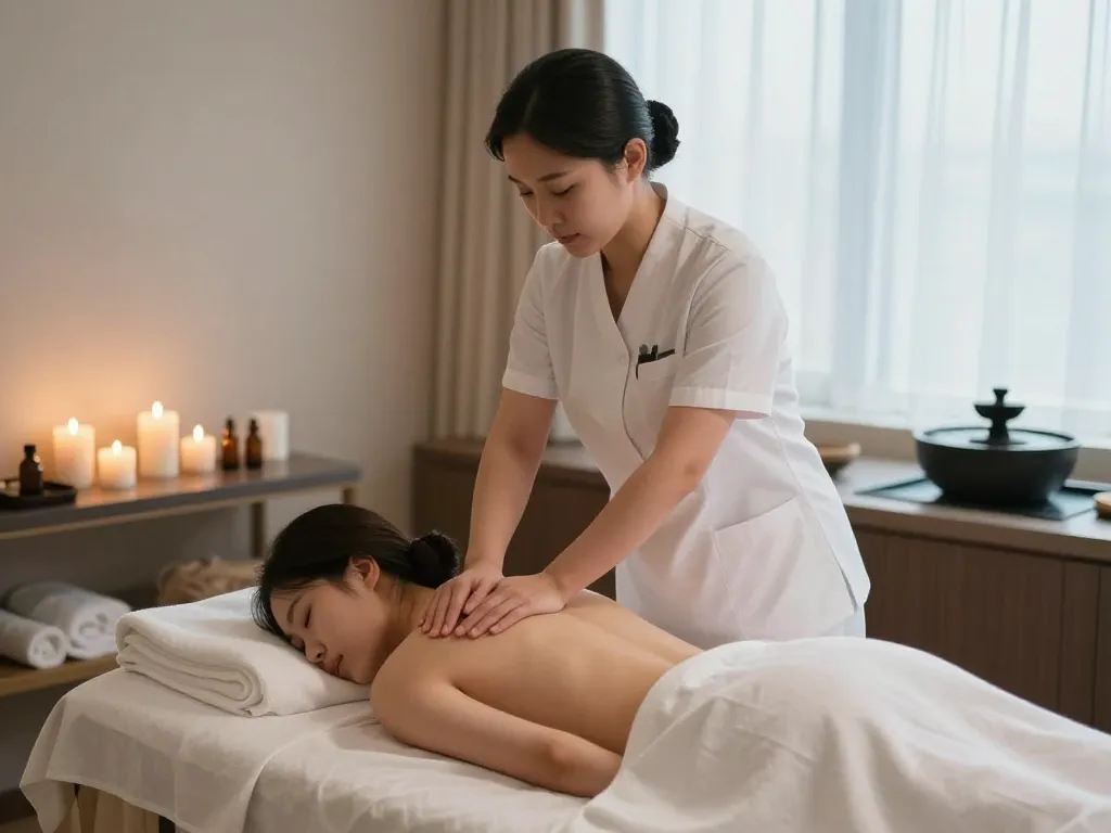 Relaxing Swedish massage treatment highlighting 관악스웨디시 in a serene spa atmosphere with calming elements.