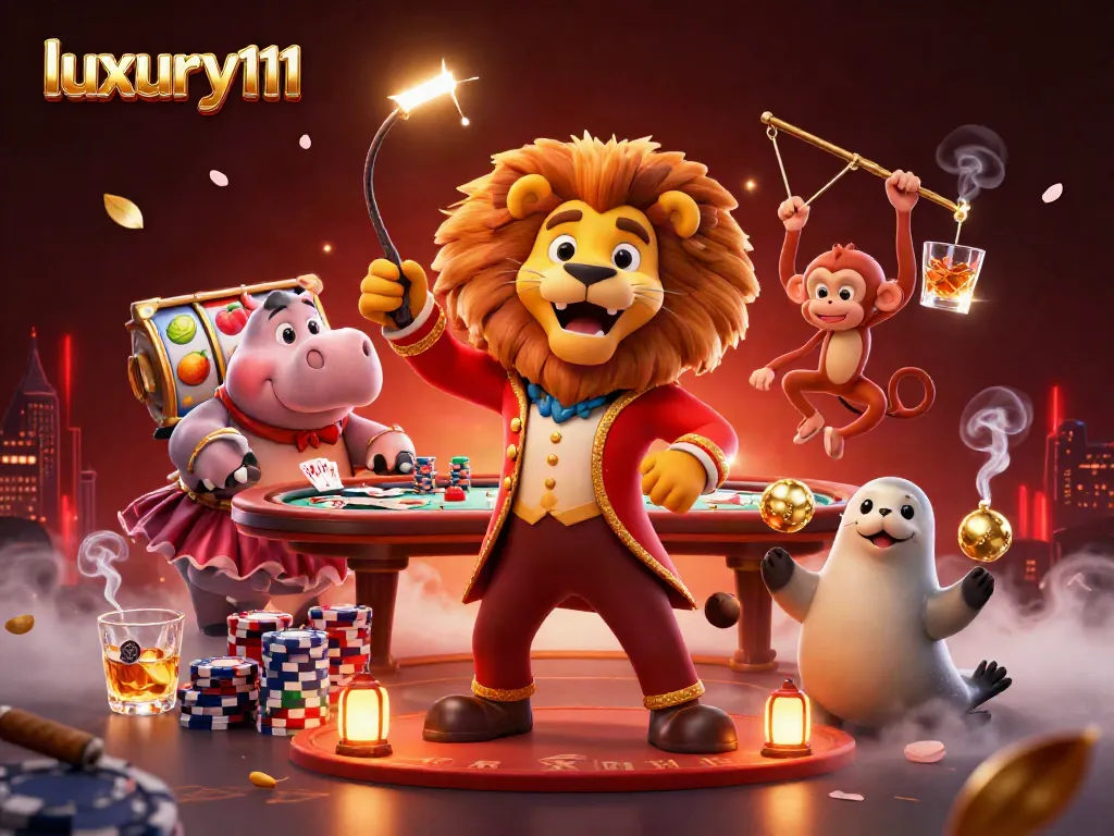 Experience the thrill of luxury111 with 3D characters embodying casino excitement and dynamic action.