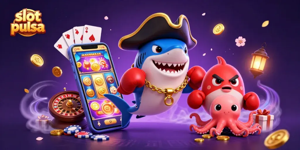 Engage with exciting slot pulsa games while enjoying thrilling 3D casino characters in action.