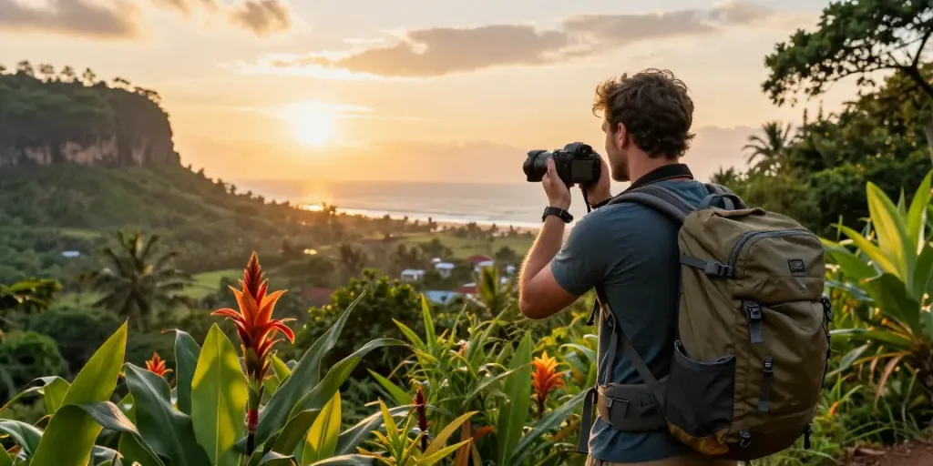 Experience a delhi to sri lanka tour package with adventurous travelers surrounded by lush landscapes and vibrant beaches.