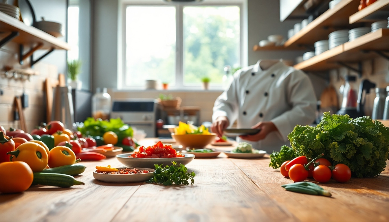 Engaging dish facts presentation with a colorful array of dishes showcasing culinary creativity.