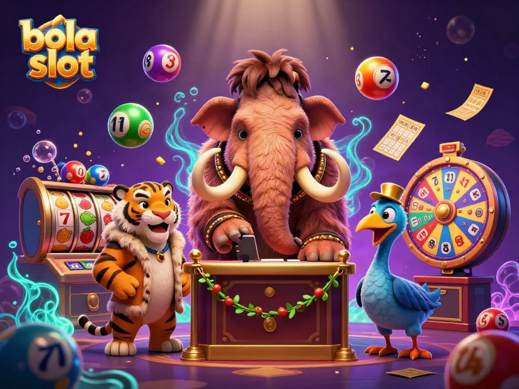 Experience the excitement of bola slot gameplay with vibrant characters and dynamic casino elements.