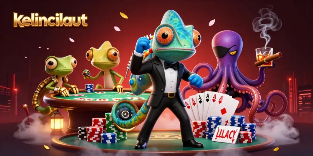 Experience thrilling gameplay with kelincilaut, as charming characters engage in the vibrant casino atmosphere.