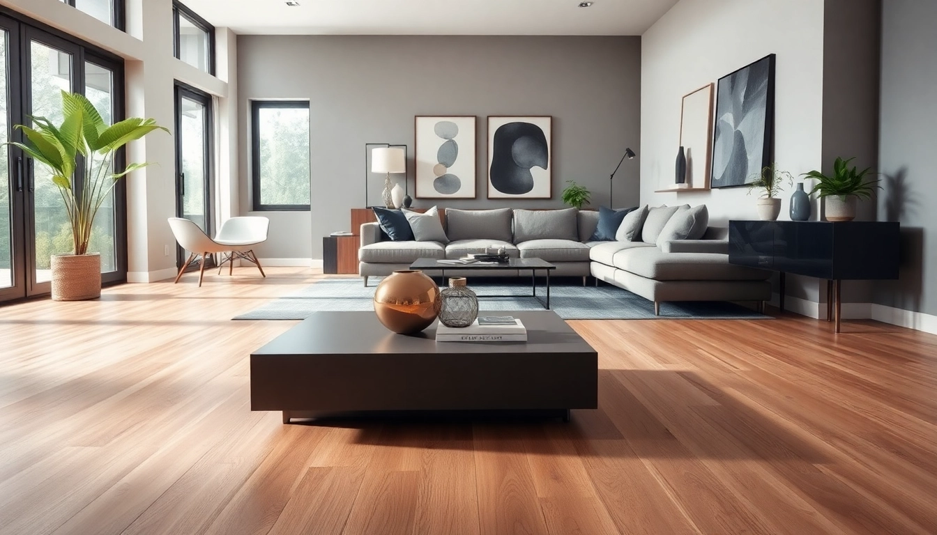 Enhance your space with elegant vinyl flooring that complements modern decor.